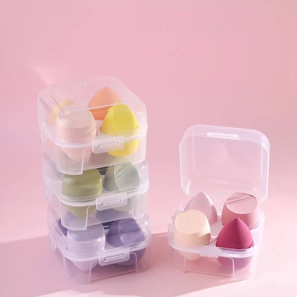 Set of 4 Air Cushion Makeup Egg Sponge with clear casing - Picture 8 of 11